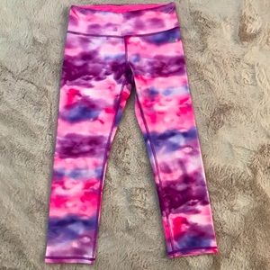 RBX Pink/Purple Cloud Cropped Legging